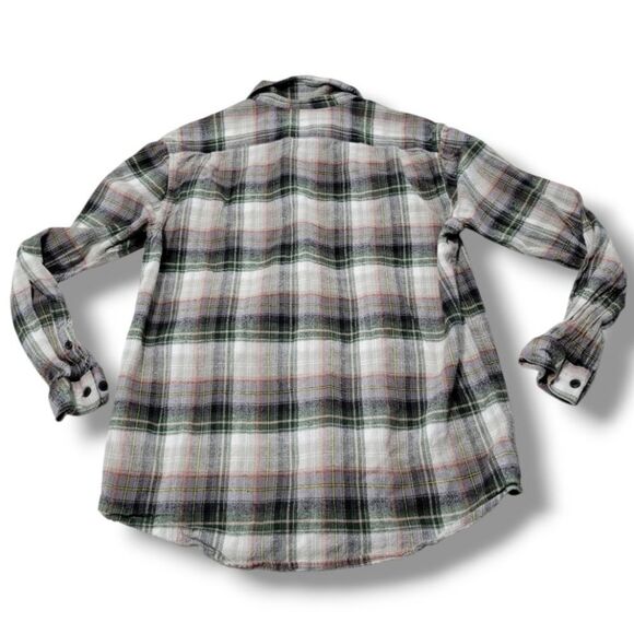 RVCA Shirt Size XL Regular Fit RVCA Flannel Button Down Long Sleeve Shirt Plaid - Picture 5 of 6